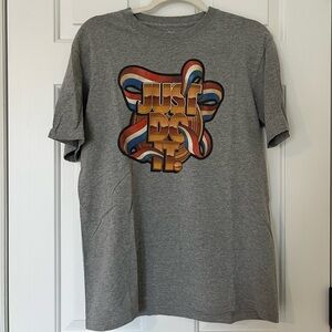 Nike Gray T-Shirt with Multicolor Graphic